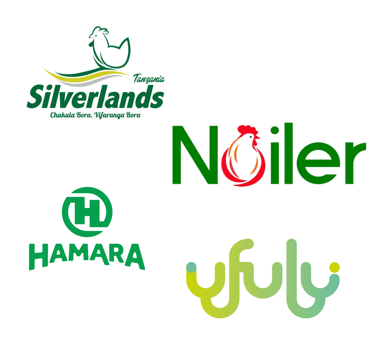 Logos for Silverlands Hamara, Noiler, and Ufulu