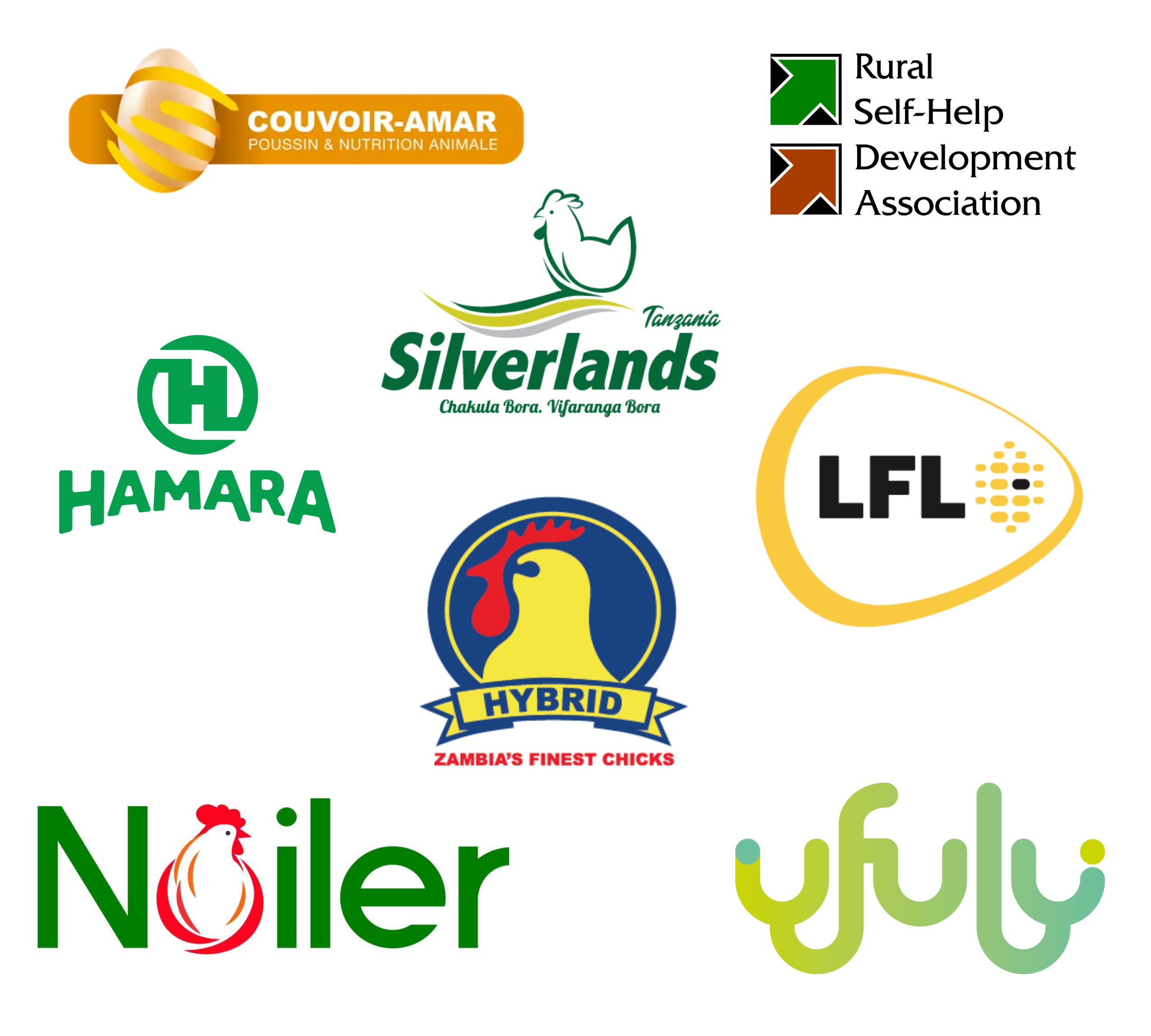 Logotipos para Silverlands Hamara, Noiler y Ufulu